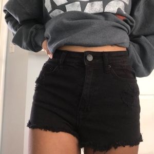 BDG Black High-waisted Cheeky Shorts